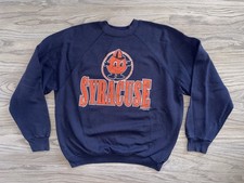 Vintage Syracuse University Otto Orange Mascot Blue Sweatshirt Mens XL USA 90s