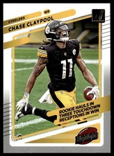 2020 Panini Donruss Hightlights Chase Claypool Pittsburgh Steelers #HI-5