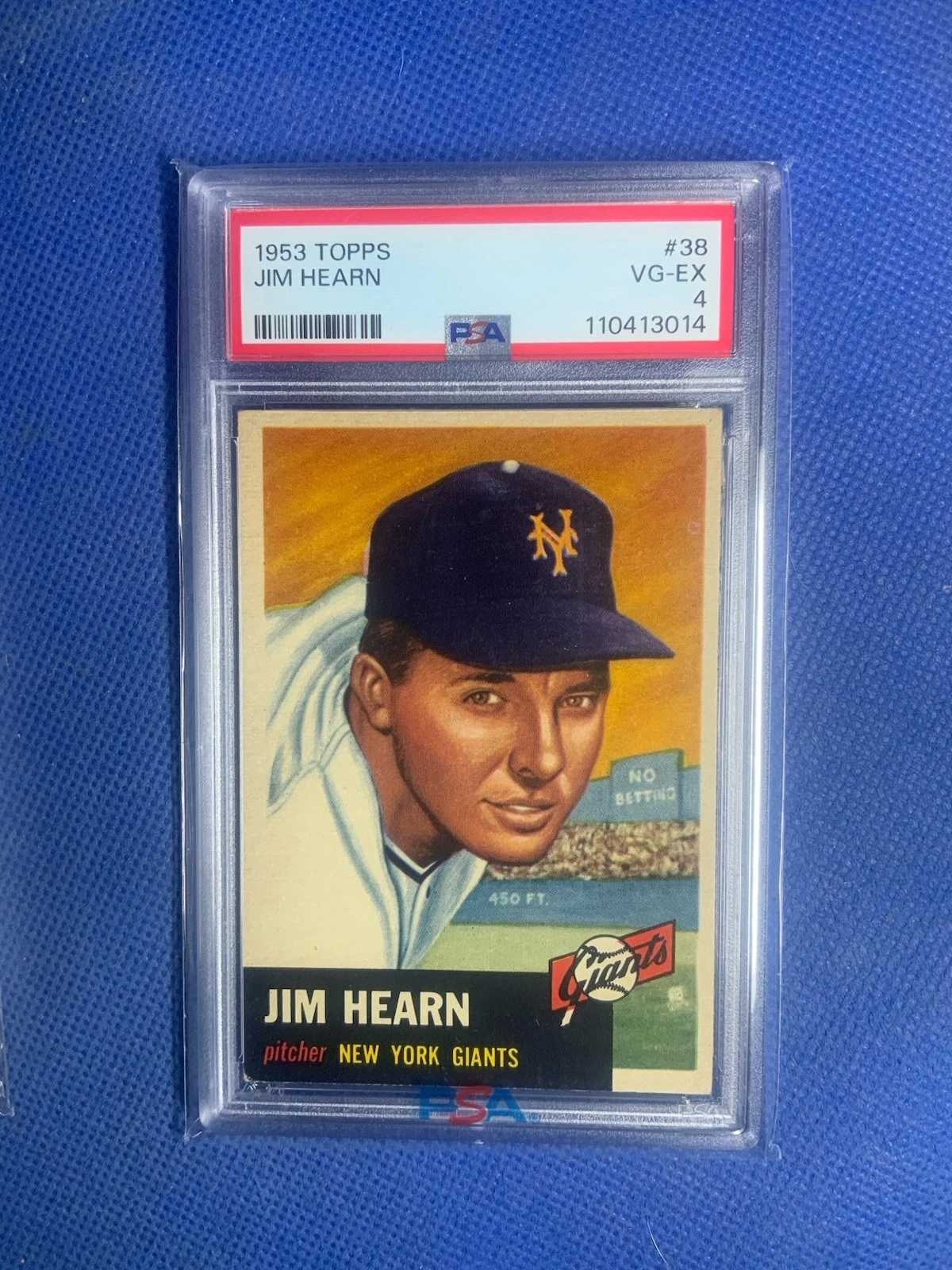 Deal for 1953 Topps - Jim Hearn #38 New York Giants PSA 4