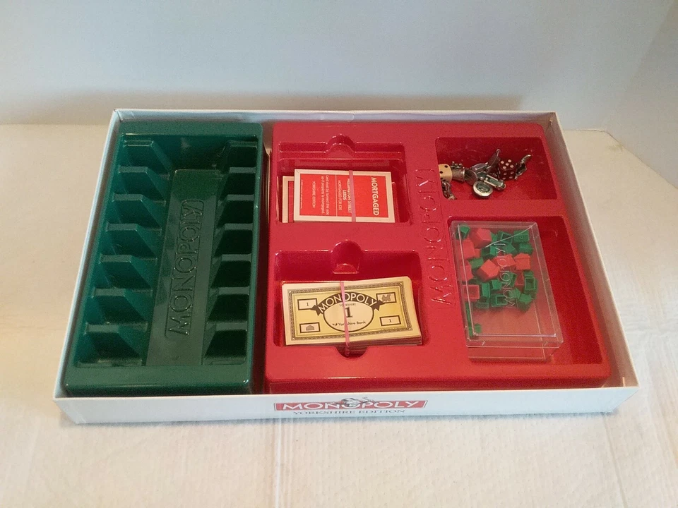 Juego de Mesa Monopoly Edición YORKSHIRE 2000 - ¡100% COMPLETO! Remitente usado en excelente estado de EE. UU. Foto 4 de 4