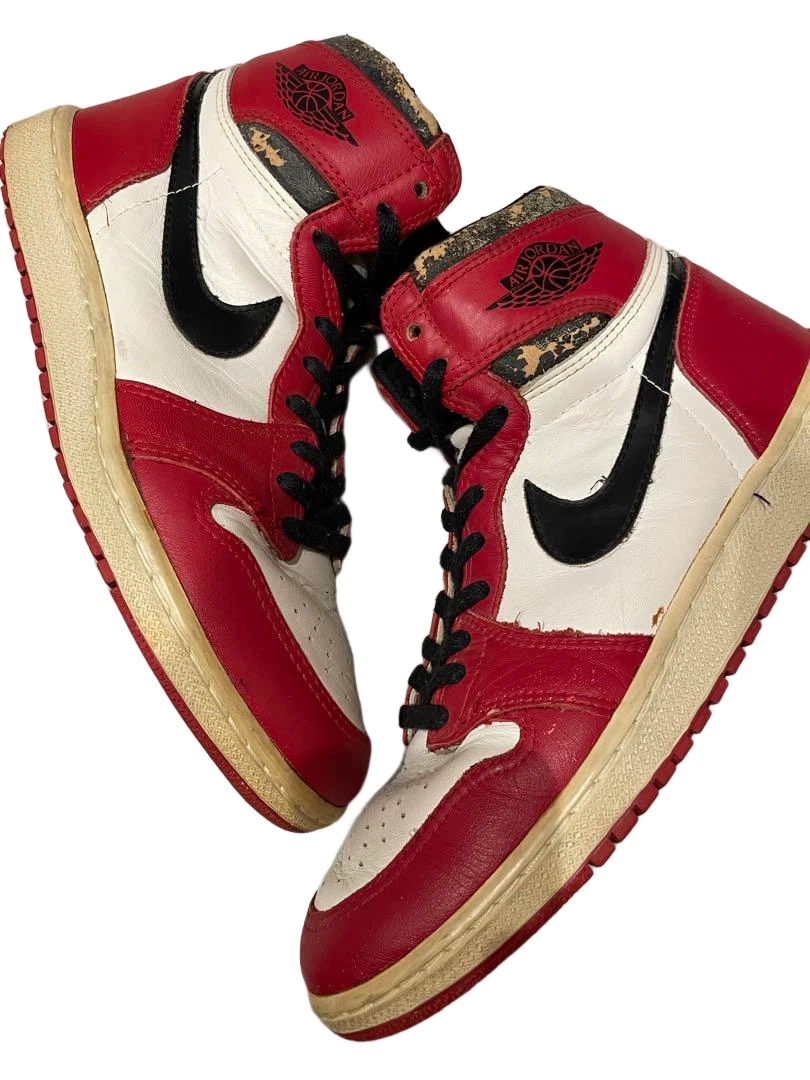 Nike Air Jordan 1 Chicago Men's Sneakers 1985's Vintage Size US 11.5/ 29.5 cm