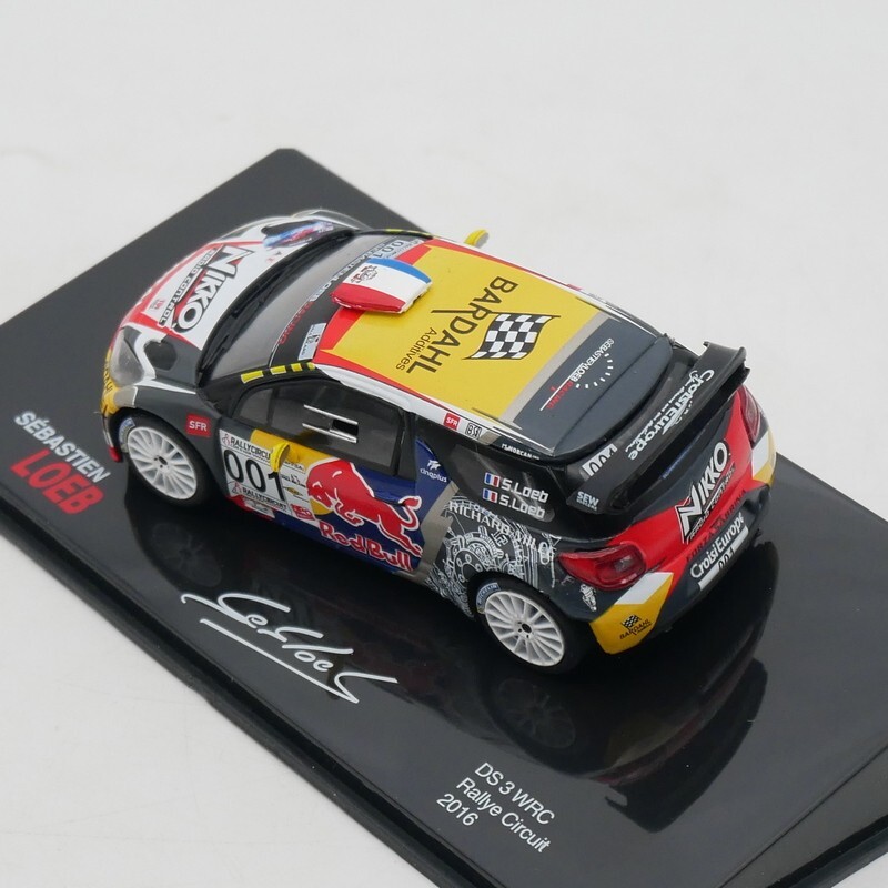 ixo 1:43 Citroen DS 3 WRC 2016 Loeb Diecast Car Model Metal
