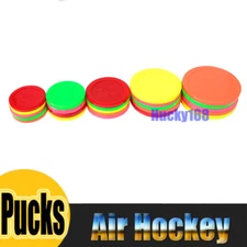2 Pcs Air Hockey Pucks Arcade Table Game Set Replacement Parts Heavy Mini 3-1/4