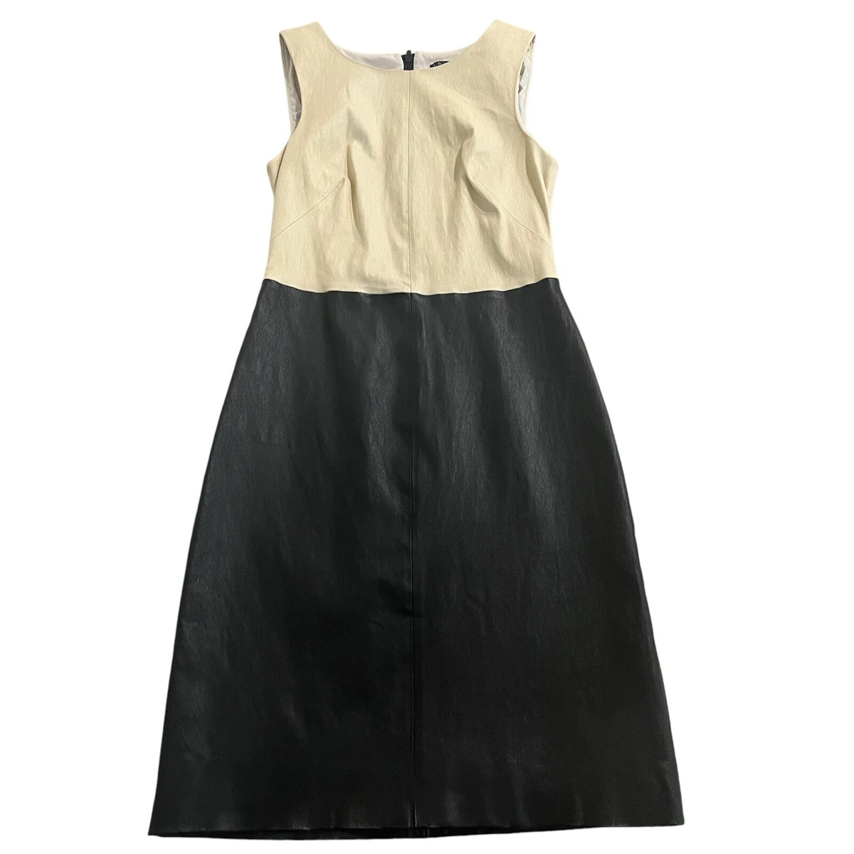 theory leather dress sale NWT. Size 4. theory Faux leather sheath dress