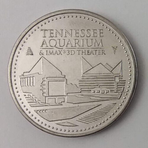 Tennessee Aquarium & Imax 3D Theater Alligator Souvenir Coin Token 30mm