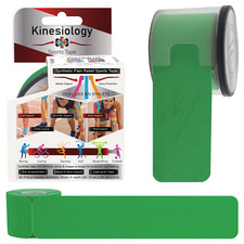 6 Pack K Sport Tape Green Synthetic 5m Pre-cut 20 support medical Strip,. 0.67 per metre