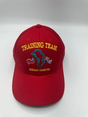 Diego Garcia Training Team Logo The Corps Red Baseball Cap Hat One Size