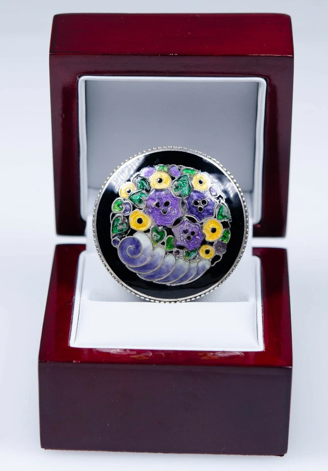 H. Häussler für THEODOR FAHRNER - Jugendstil Brosche - 935 Silber - 1910-1914 - Bild 2 von 4