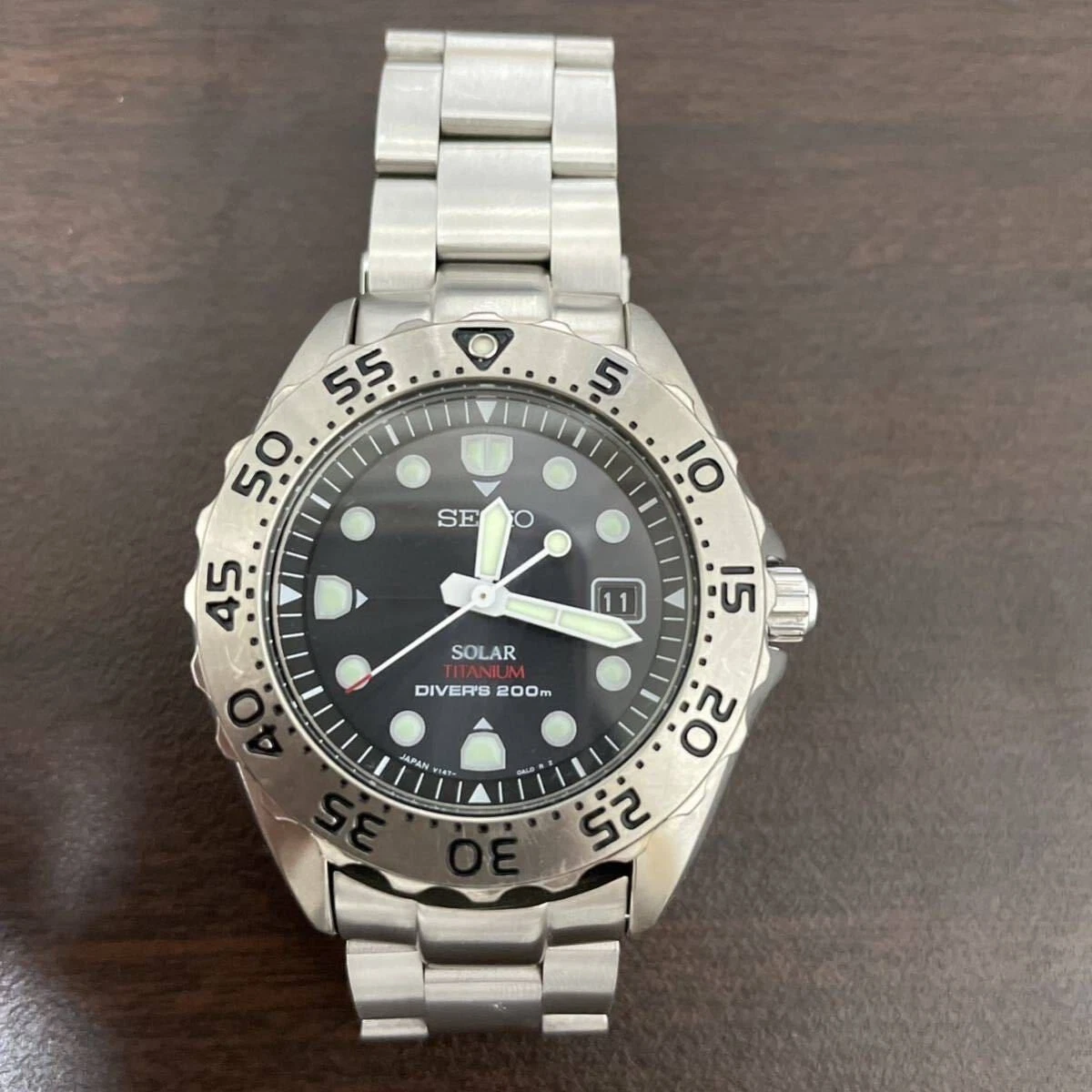 Seiko Prospex SBDN013 V147 0AG0 Titanium Solar Diver 200m