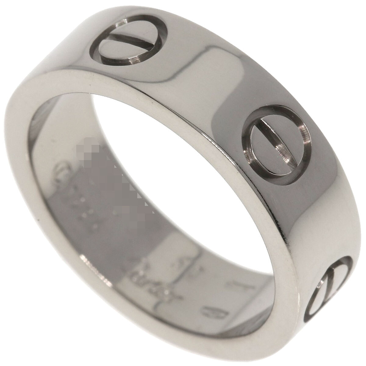 CARTIER Ring love ring #50 K18 White Gold | eBay