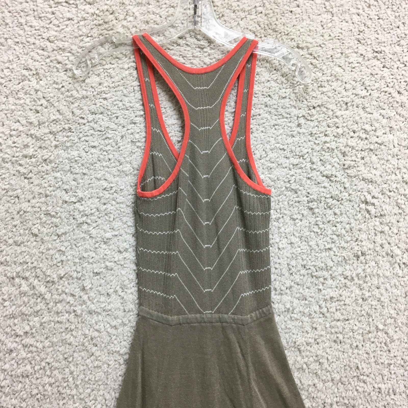 UNDERCOVER Abito Victorias Secret extra small donna grigio maxi righe aderente svasato donna XS