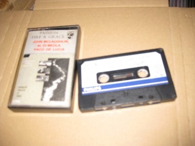 JOHN MCLAUGHLIN AL DI MEOLA PACO DE LUCIA SPANISH CASSETTE GRACE AND FIRE
