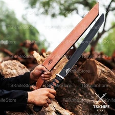 Custom Hand Forged Katana Sword Handmade full tang Medieval Sword Wrapped handle