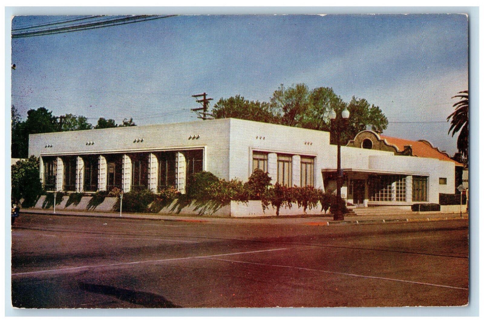 View Of City Hall Exterior Street Scene Porterville California CA Postcard