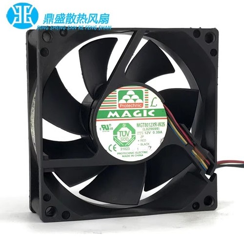 MAGIC MGT8012XR-W25 8025 12V 0.39A 8CM 4-Wire Speed Control Cooling Fan - Picture 2 of 5