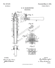 Manually Operated Railroad Semaphore Shanty Patent Print - Sheet 2 - White