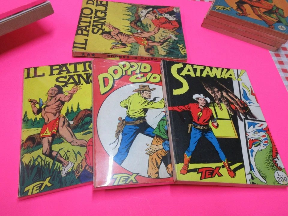 TEX TRE STELLE Serie COMPLETA 1 / 76 originali spillati Araldo 1964 ottima !! - Immagine 3 di 4