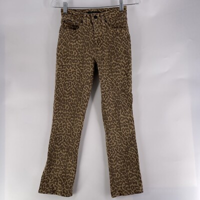 Lucky Brand Women s Size 0/25 High Rise Slim Bridgette Animal Print Jeans