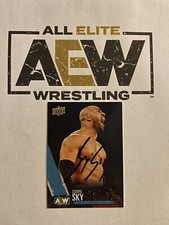 Scorpio Sky SCU Signed AEW First Edition Upper Deck Trading Card IP AUTO