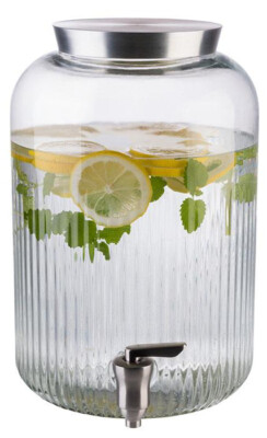 APS Getränkespender 7 Liter Glas/Edelstahl