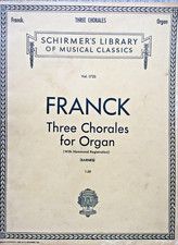 ORGAN MUSIC - FRANCK, C. - THREE CHORALES FOR ORGAN -with Hammond Registration