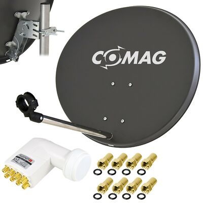 COMAG HD Digitale SAT Anlage 60cm Schüssel OCTO LNB Wandhalter   8 Teilnehmer d