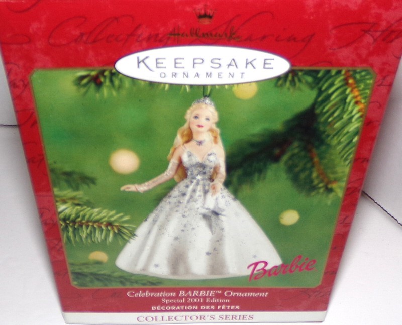 HALLMARK KEEPSAKE ORNAMENT! "CELEBRATION BARBIE EDITION 2001" REALLY SWEET!