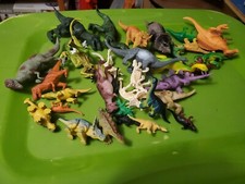Dinosaur toy lot- 33 varying sizes and types