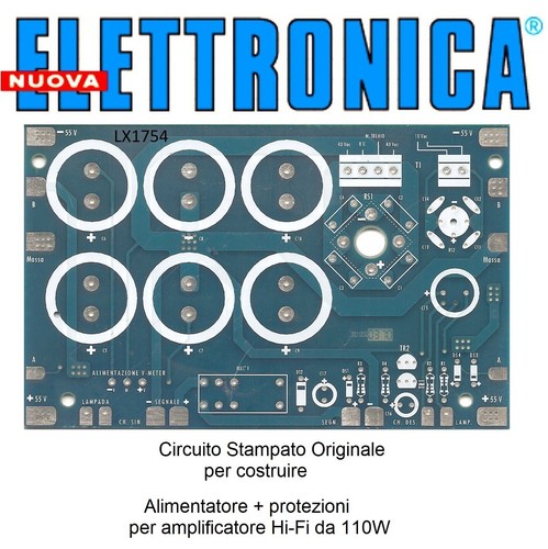 Alimentatore Per Amplificatore A FET E MosFET – KIT Nuova Elettronica LX1649 – New Old Stock Italia