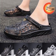 Men Slip On Garden Mules Clogs Sports Sandals Beach Water Slippers Shoes Size US