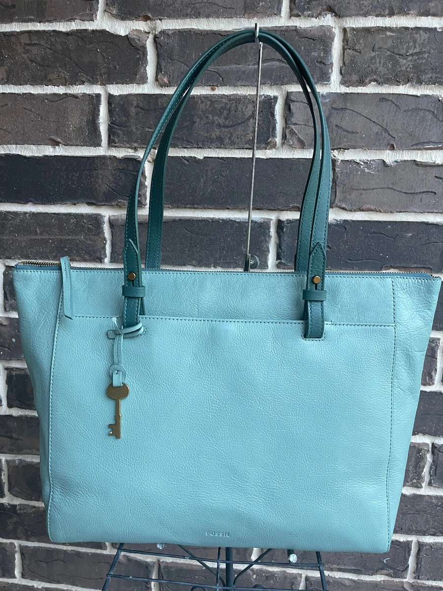 NWT 200 Fossil Rachel TZ Large Tote Sage Green Leather eBay