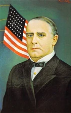 25th US President William McKinley 31822-c  by Artist Morris Katz Postcard N19