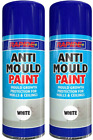 2x Anti Mould Spray Damp Mould Growth Protection Walls Ceilings White Matt 400ml