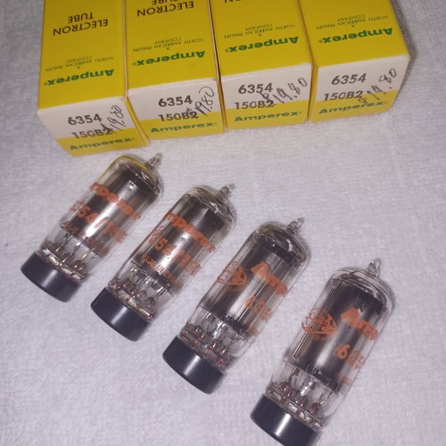 Qty FOUR(4) NOS/NIB Amperex ENGLAND 6354 150B2, SR57, CV2225 Voltage Reg. TUBES - Picture 3 of 19