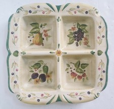 Certified International Pamela Gladding LA TOSCANA DIVIDED 4 PART PLATTER