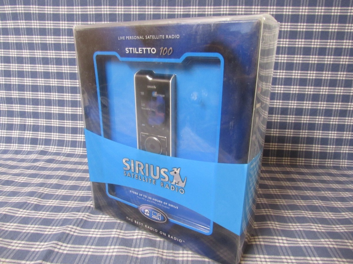 Sirius Stiletto 100 Portable Satellite Radio SL100PK1 (Sealed Box