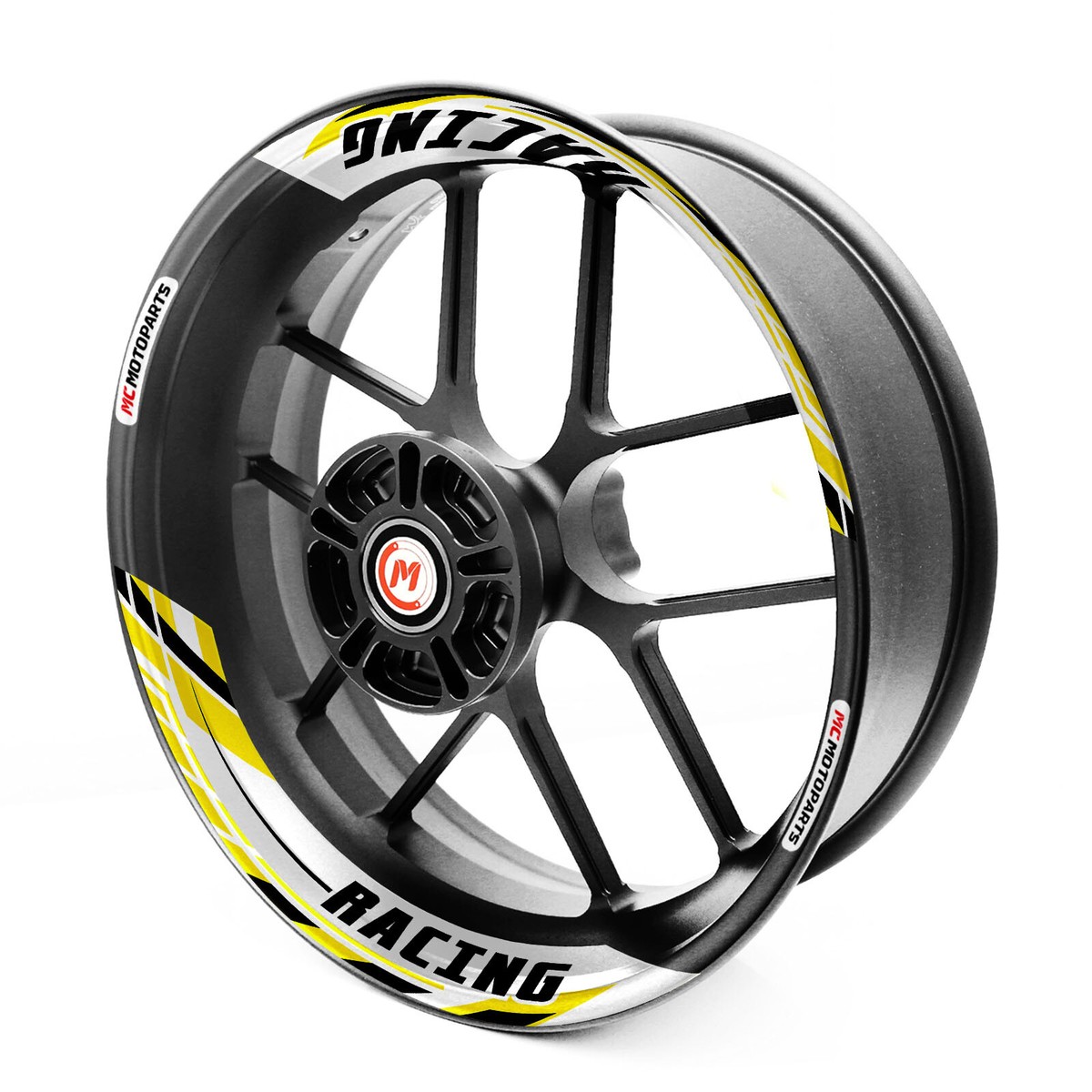 J01W Yellow Rim Decals Wheel Stickers Fit Z900RS 18 19 20 21