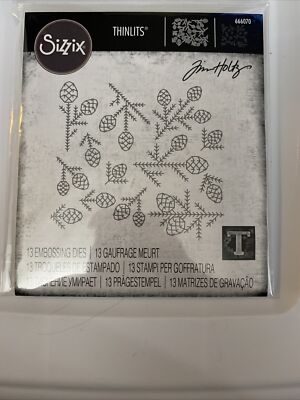 Sizzix Thinlits Die Set - Pine Patterns, 666070 by: Tim Holtz