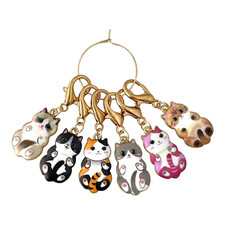 Cat Collection Knitting Stitch Markers Zipper Pulls Purse Charms Lobster Clasp