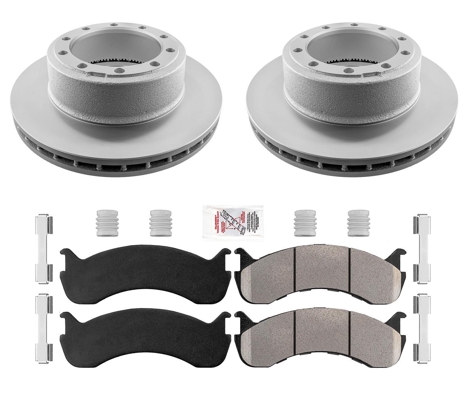 Front Fleet Pads & Rotors Fits Ford F650 F750 66MM 4153269 66  