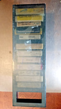 Lot of 12 Rock and Roll 8-Track Tapes Bootlegs in Plastic Carry Case, untested