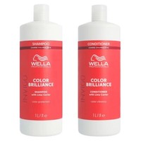 Wella Prof. Invigo Color Brilliance Shampoo 1000Ml + Condi 1000Ml Coarse Set