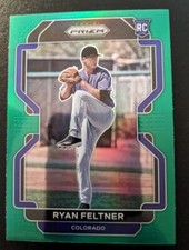 2022 Panini Prizm Baseball Ryan Feltner Green Prizm Parallel Rookie #31 Rockies
