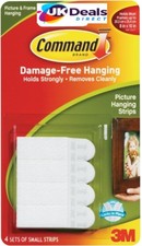 3M COMMAND Strips Small Damage Free Picture/Poster Hanging 17202