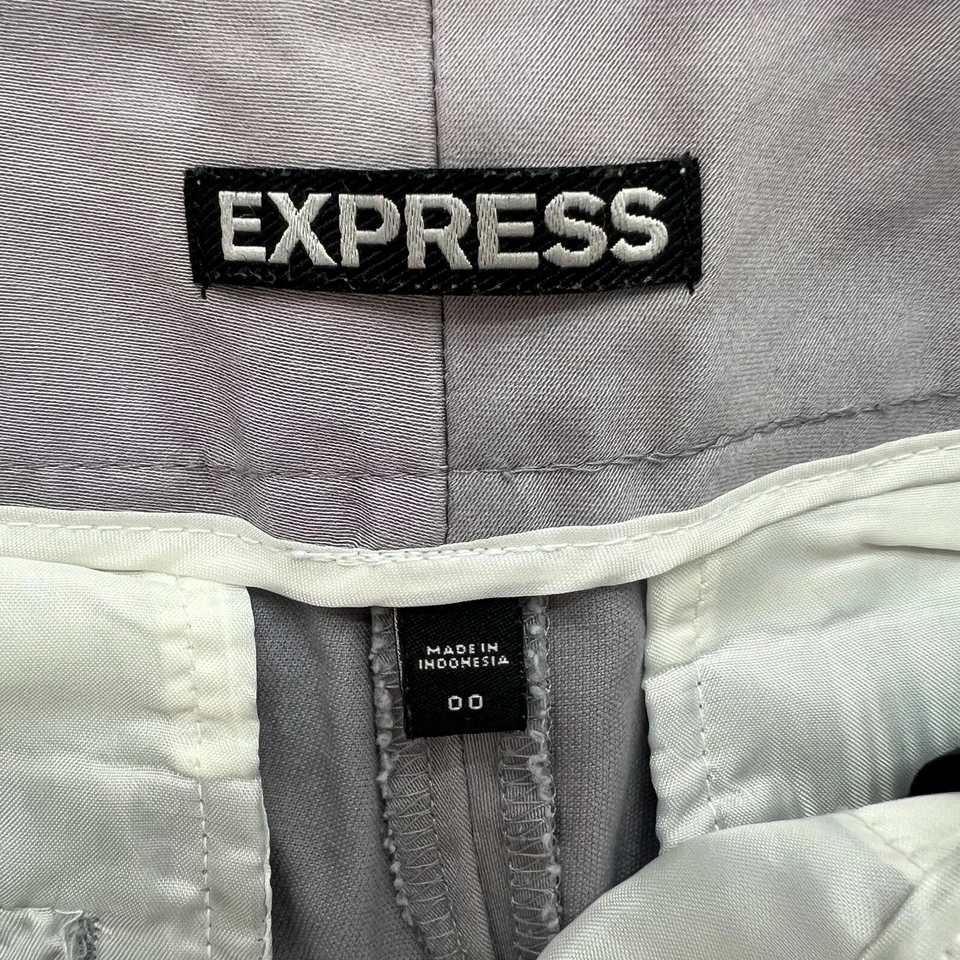 Pantalones Cortos Express Talla 00 Mujer Puños Informales Gris Foto 3 de 4