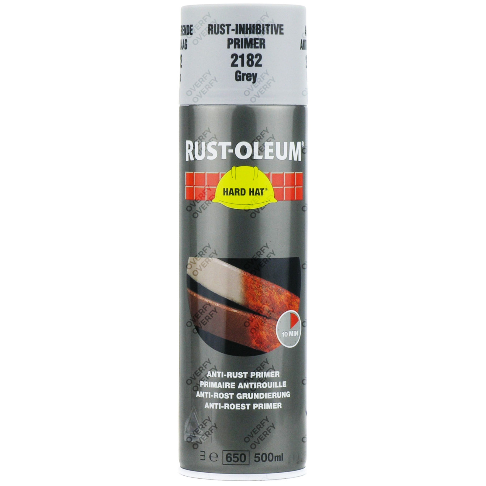 RustOleum Hard Hat Aerosol Spray Paint Satin Gloss Matt 500ml Red