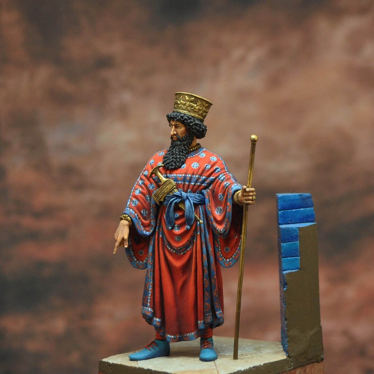 Tin Toy Soldier Persian Archer figurine en métal 54mm peint à