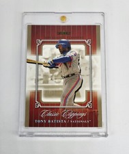 1/1 FINAL EDITION PLATINUM HOLO 2005 Fleer Classic Clipping TONY BATISTA EXPOS 