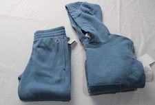 Champion Boys' Embossed Logo Hoodie  Joggers Set NC3 Dusty Blue Size 5 NWT