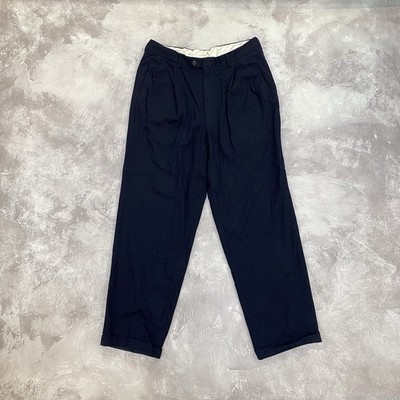 Vintage Ermenegildo Zegna Hose Herren 52 Blau Wolle Milano elegante Luxushose